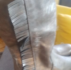 Stevie's Grey Silver Cowboy Boots